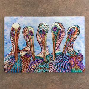 Pelican Party Cutting Board
