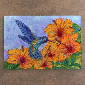 Tropical Hummingbird Cutting Board