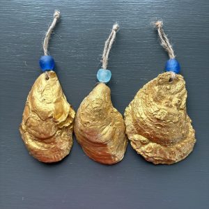 Handcrafted Oyster Shell Ornaments: Nautical Coastal Decor