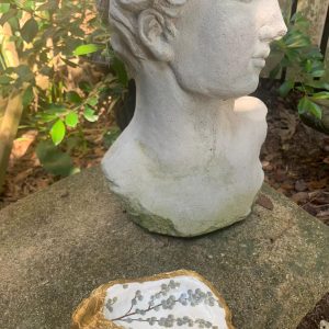 Handcrafted Oyster Shell Ring Dish: Berry Branch Coastal Decor