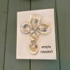 Oyster Shell Cross Wall Art: Coastal Beach Decor Plaque