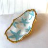 Starfish Print Oyster Ring Dish: Handcrafted Coastal Decor