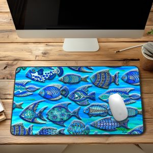 Funky Fish Desk Mat