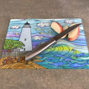 Ocracoke Waves Lighthouse Cutting Board