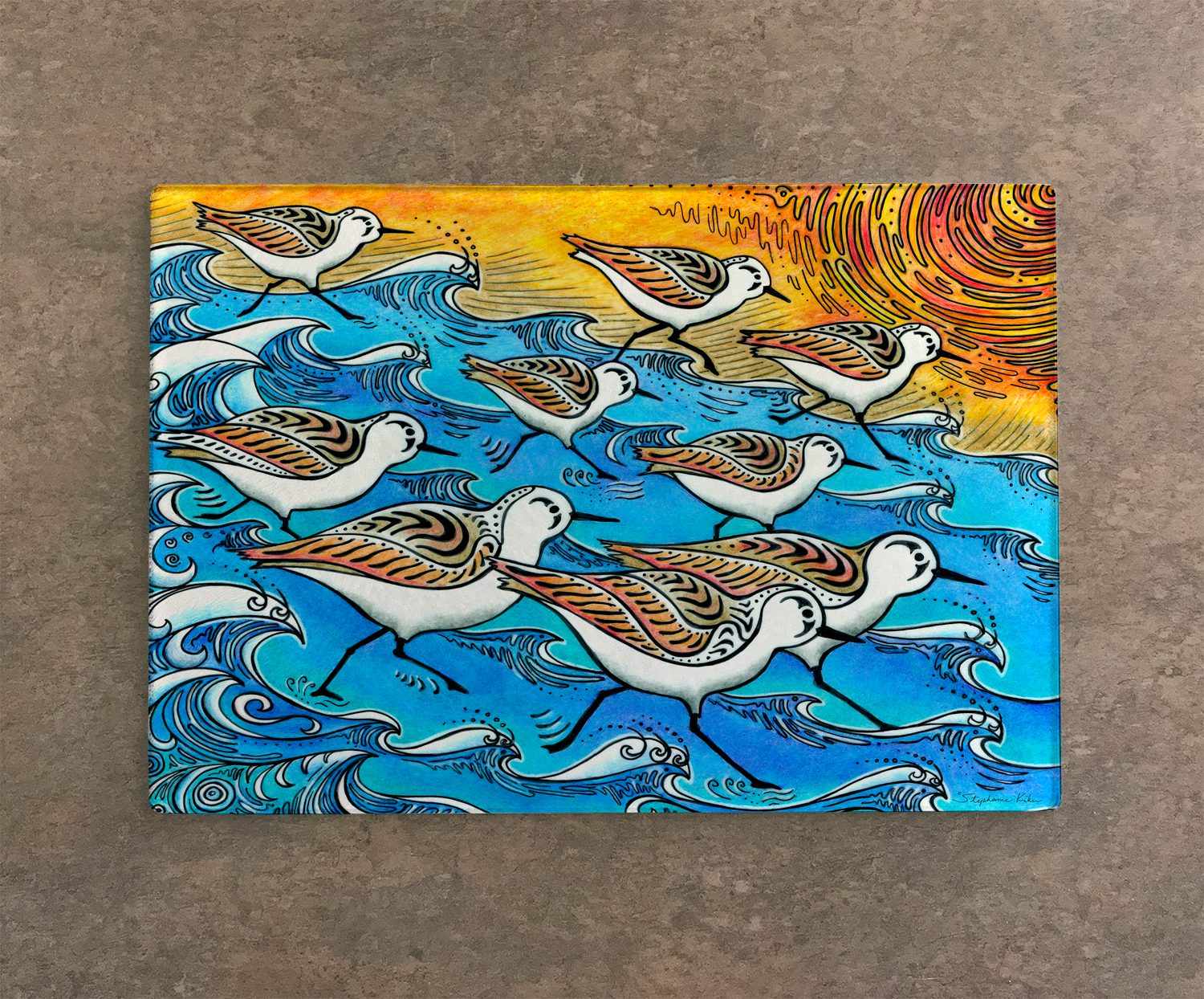 Sanderling Dance Cutting Board