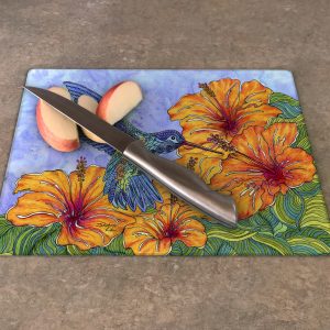 Tropical Hummingbird Cutting Board