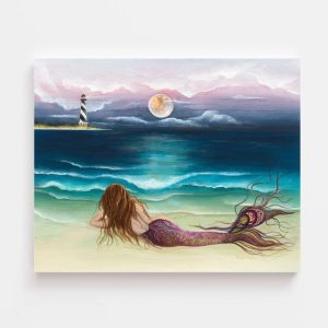 Mermaid Wall Art “Fancy” — 11x14 Fine Art Print