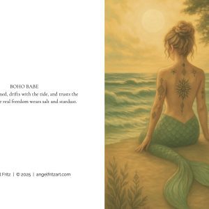 Mermaid Art Note Card Set – Boxed Fine Art Cards by Angel Fritz