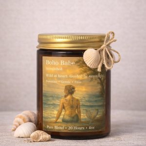 Mermaid Art Candle – Hand-Poured Coastal Scents