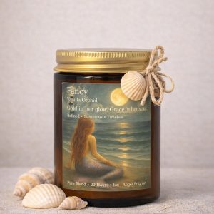 Mermaid Art Candle – Hand-Poured Coastal Scents