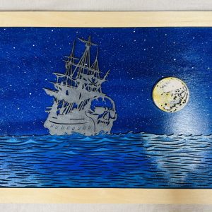 Pirate Ship in the Moonlight