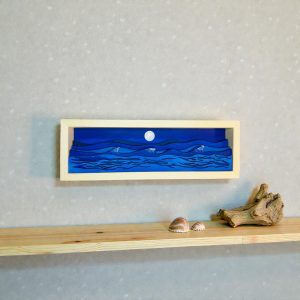 Moody Purple Moonscape Shadowbox