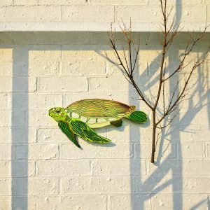 Sea Turtle in Bronze and Green