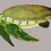 Sea Turtle in Bronze and Green
