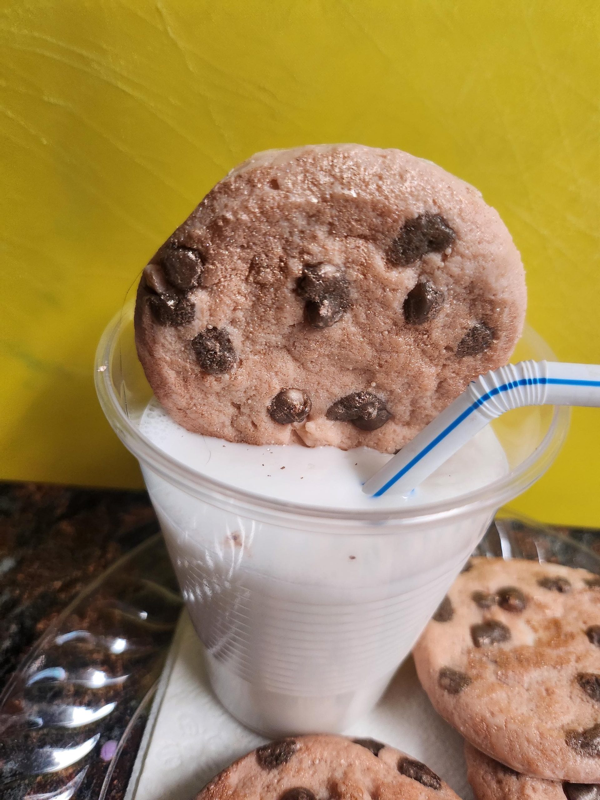 Cookies & Milk Goat Milk Glycerin Soap Snickerdoodle Scent Handmade Fake Food - Image 3