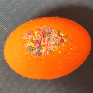 Easter Egg Bath Bomb, Buttercream Scent, Kids Basket Stuffer
