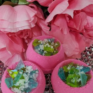 Seaglass Bath Bomb, handmade bath bombs