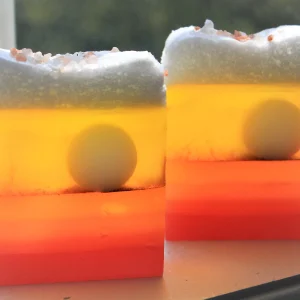 Summer Sunset Glycerin Soap Bar: Ocean Breeze Scent, Himalayan Salt