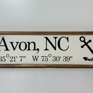 Avon GPS Sign with Anchor