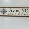 Avon GPS Sign with Compass