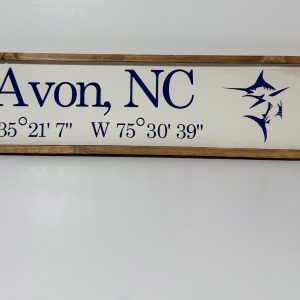 Avon GPS Sign with Marlin