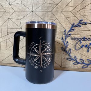 20 Oz Tumbler Avon Black/Gold