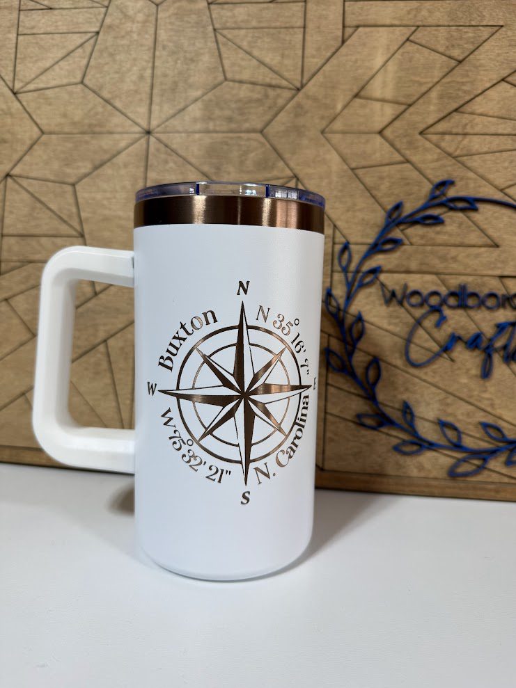 20 Oz Tumbler Buxton white/copper