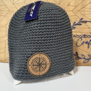 Gray Beanie with Hatteras Compass patch