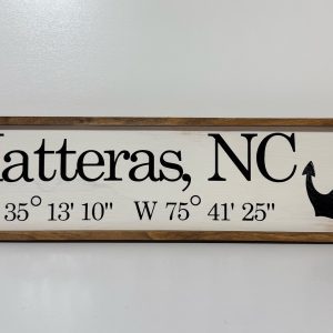 Hatteras GPS Sign with Anchor