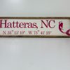 Hatteras GPS Sign with Mermaid Pink