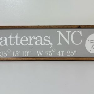 Hatteras GPS Sign with Sand dollar