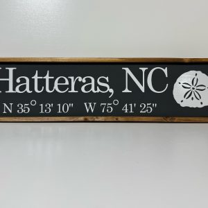 Hatteras GPS Sign w Sand dollar