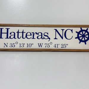 Hatteras GPS Sign