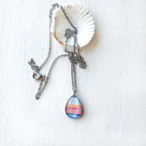 Avalon Blues – Stainless Steel Teardrop Necklace or Set