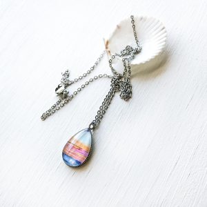 Avalon Blues – Stainless Steel Teardrop Necklace or Set