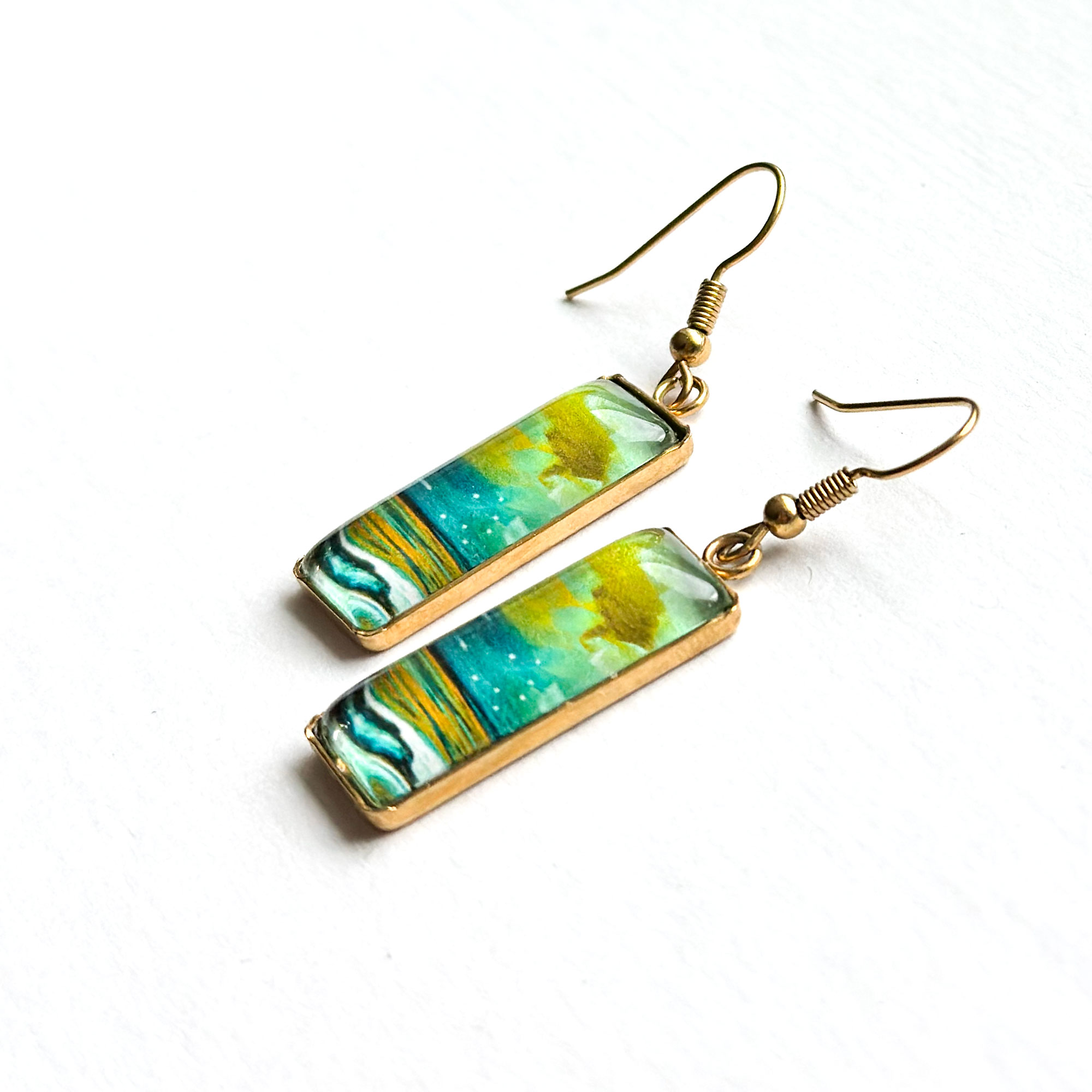 Before the Storm - Stainless Steel Bar Earrings - Image 3