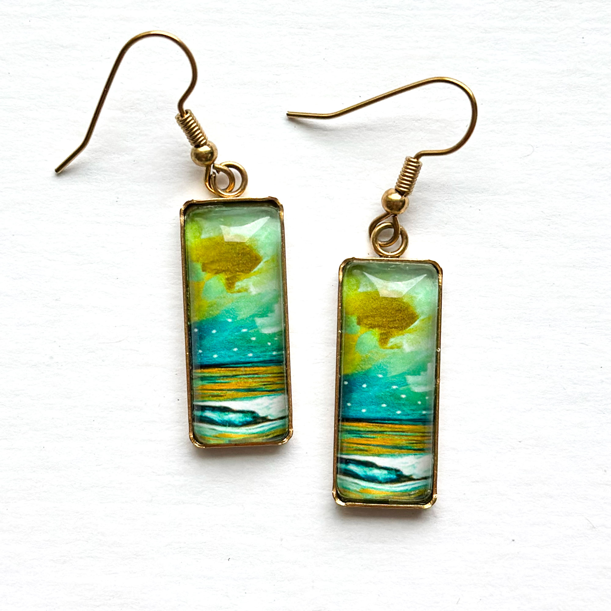 Before the Storm - Stainless Steel Bar Earrings