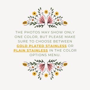 Blue Waters - Stainless Steel Bar Earrings