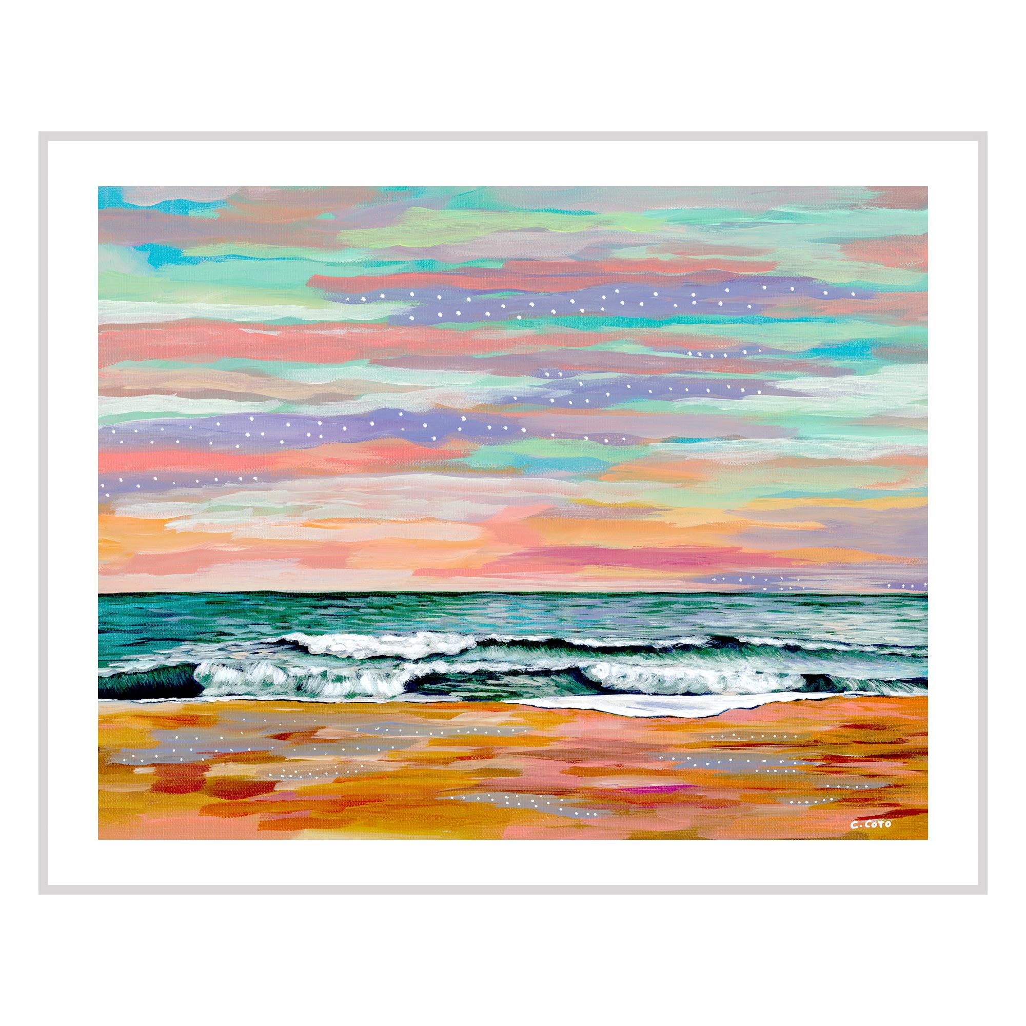 Rainbow Seascape IV – Giclée Print - Image 2