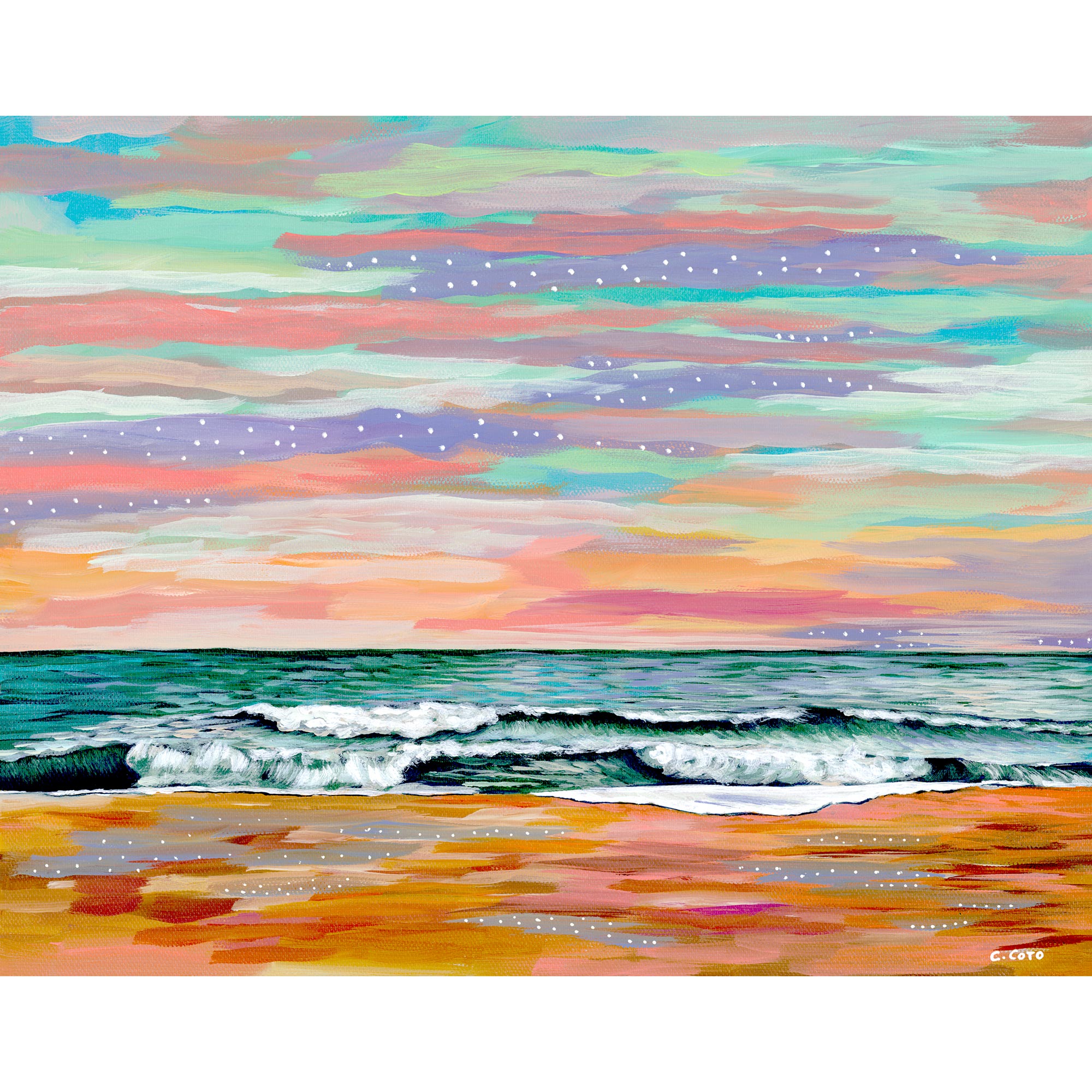 Rainbow Seascape IV – Giclée Print - Image 3
