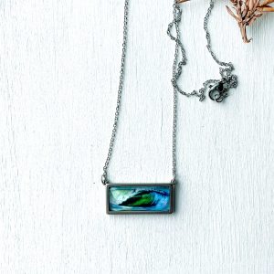 Rainbow Wave - Stainless Steel Bar Necklace