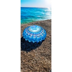 Vintage style blue resin bowl