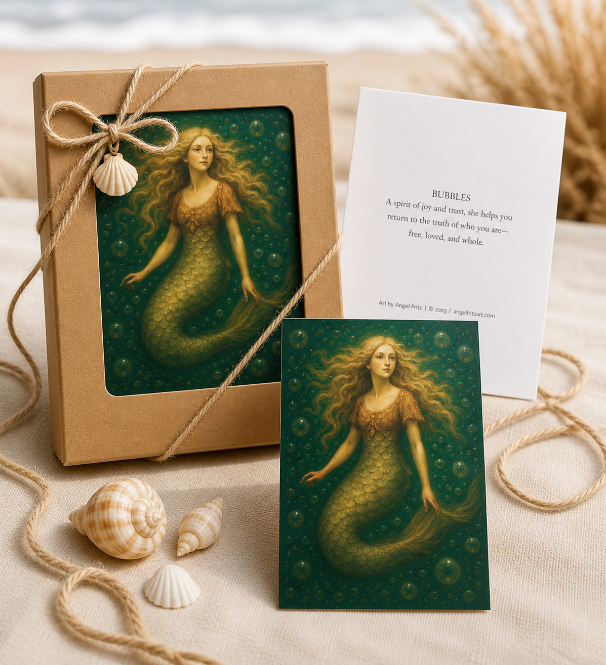 Mermaid Note Card Set — Boxed Fine Art Collection