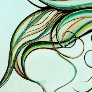 Mermaid Wall Art “Flirty” — 11x14 Fine Art Print