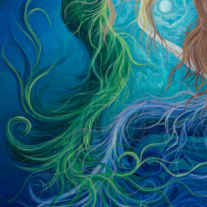 Mermaid Wall Art “Merfriends” — 11x14 Fine Art Print