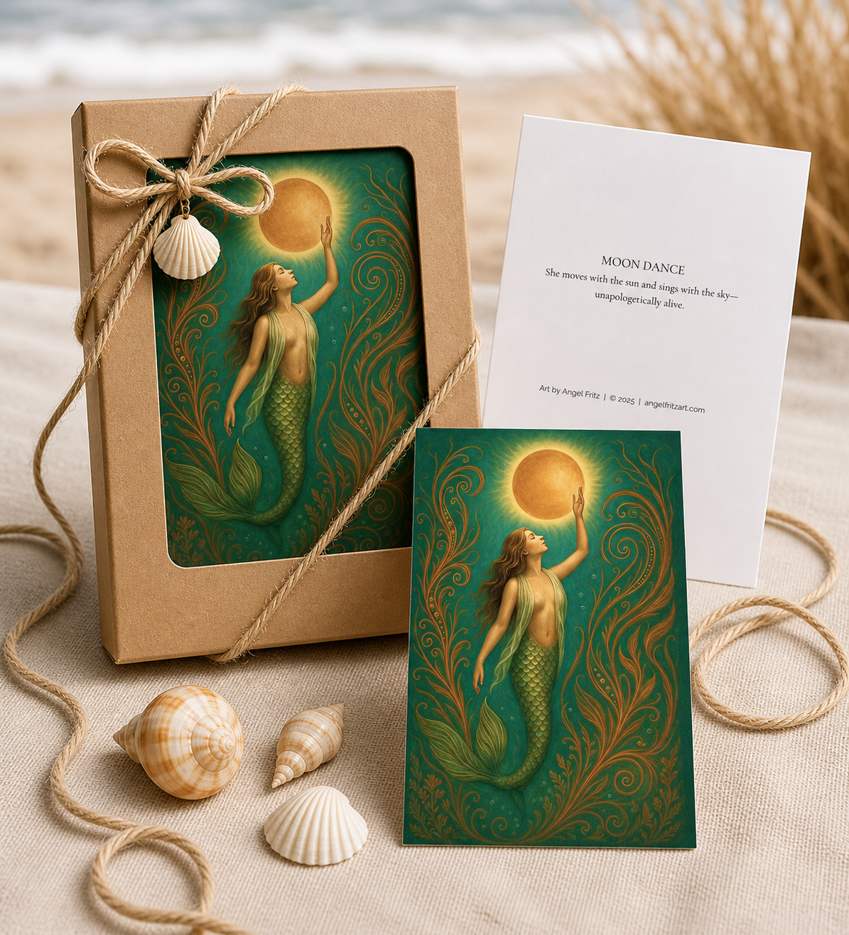 Mermaid Note Card Set — Boxed Fine Art Collection - Image 6