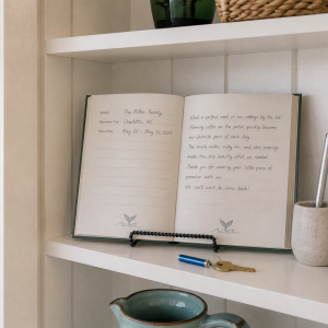 Outer Banks Cottage Guest Book - Hardcover Vacation Rental Guest Book
