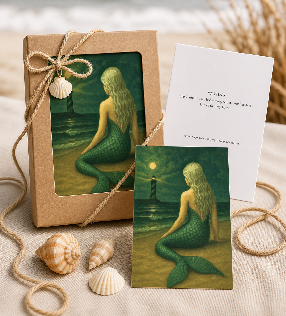 Mermaid Note Card Set — Boxed Fine Art Collection - Image 5