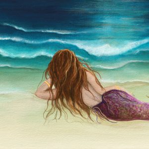 Mermaid Wall Art “Fancy” — 11x14 Fine Art Print