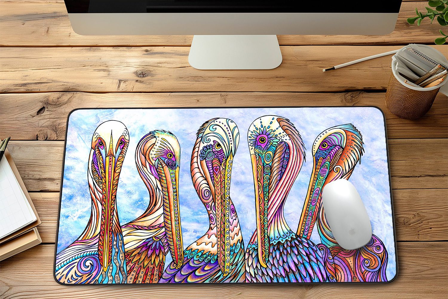 Stephanie Kiker Pelican Party Desk Mat